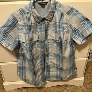 Eddie Bauer Pink Plaid Button Down Shirt, light blue, dark blue, 3 colors/design